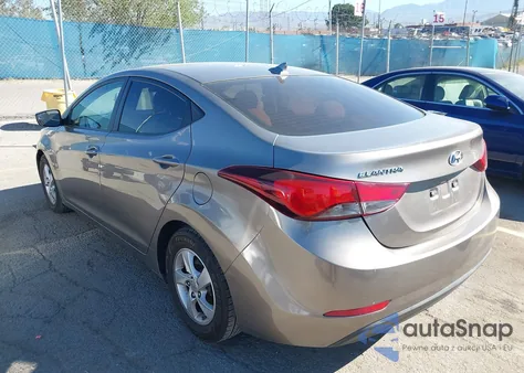 2014 Hyundai Elantra Se from USA, damaged, VIN 5NPDH4AE0EH533634